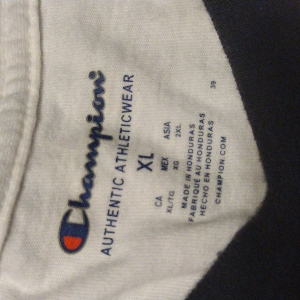 Champion White Tee with Multicolor Logo - Picture 2 of 5